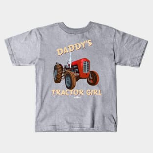 daddy's tractor girl Kids T-Shirt